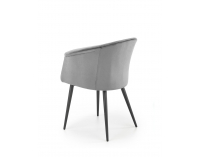 Jedálenské kreslo K421 - sivá / čierna