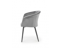 Jedálenské kreslo K421 - sivá / čierna