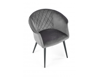 Jedálenské kreslo K421 - sivá / čierna