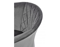 Jedálenské kreslo K421 - sivá / čierna