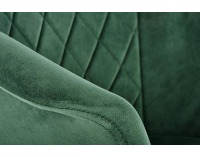 Jedálenské kreslo K421 - tmavozelená / čierna