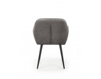 Jedálenské kreslo K429 - sivá / čierna