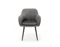 Jedálenské kreslo K429 - sivá / čierna