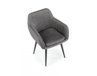 Jedálenské kreslo K429 - sivá / čierna