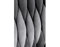 Jedálenská stolička K436 - sivá / zlatá