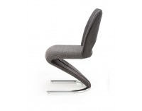 Jedálenská stolička K441 - tmavosivá / chróm