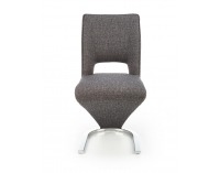 Jedálenská stolička K441 - tmavosivá / chróm