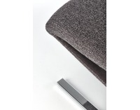 Jedálenská stolička K441 - tmavosivá / chróm