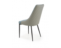 Jedálenská stolička K448 - modrá / svetlosivá / čierna