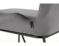 Jedálenská stolička K454 - sivá / čierna