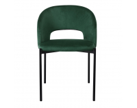 Jedálenská stolička K455 - tmavozelená / čierna