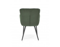 Jedálenské kreslo K463 - tmavozelená / čierna