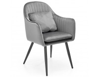 Jedálenské kreslo K464 - sivá / čierna