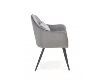 Jedálenské kreslo K464 - sivá / čierna