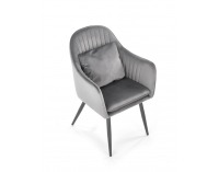 Jedálenské kreslo K464 - sivá / čierna