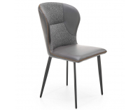 Jedálenská stolička K466 - tmavosivá / čierna