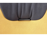 Jedálenská stolička K470 - horčicová / tmavosivá / čierna