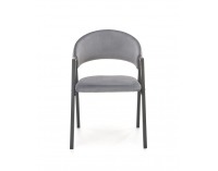 Jedálenská stolička K473 - sivá / čierna