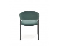 Jedálenská stolička K473 - tmavozelená / čierna