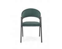 Jedálenská stolička K473 - tmavozelená / čierna