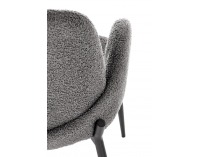 Jedálenská stolička K477 - sivá / čierna