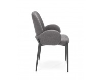 Jedálenská stolička K477 - sivá / čierna