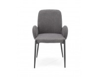 Jedálenská stolička K477 - sivá / čierna