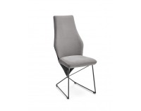 Jedálenská stolička K485 - sivá / čierna
