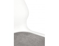 Jedálenská stolička K488 - biela / sivá / čierna