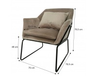 Kreslo Kadar - sivá / čierna