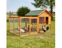 Kurník pre sliepky Kameo - hnedá / zelená