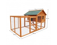 Kurník pre sliepky Kameo - hnedá / zelená