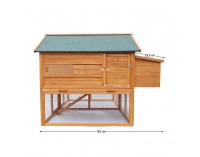 Kurník pre sliepky Kameo - hnedá / zelená