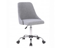 Kancelárska stolička Ediz - sivá / chróm