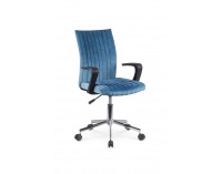 Kancelárska stolička s podrúčkami Doral - modrá
