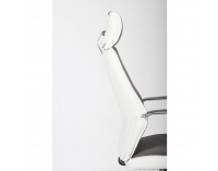 Kancelárske kreslo s podrúčkami Denzel New - sivá / biela