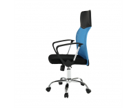 Kancelárske kreslo s podrúčkami TC3-973M 2 New - modrá / čierna