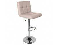 Barová stolička Kandy 2 New - sivohnedá taupe / chróm