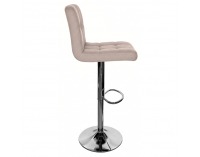 Barová stolička Kandy 2 New - sivohnedá taupe / chróm