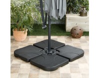 Podstavec pod slnečník Kaptal - čierna