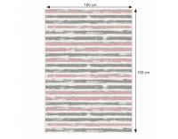Koberec Karan 100x150 cm - ružová / sivá / biela