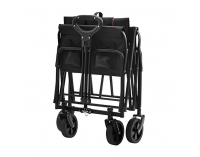 Skladací záhradný vozík Karil - čierna