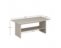 Konferenčný stolík Karos 120 - kašmír