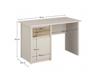PC stolík Karos 1D1S/120 - kašmír / dub evoke