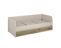 Rozkladacia posteľ Karos 2S 90x200 cm - kašmír / dub evoke