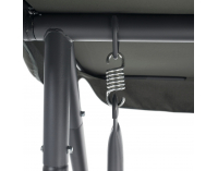 Záhradná hojdačka Kemi - sivá