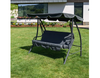 Záhradná hojdačka Kemi - sivá