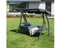 Záhradná hojdačka Kemi - sivá