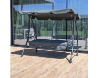 Záhradná hojdačka Kemi - sivá