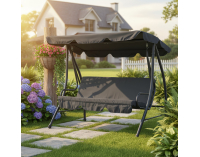 Záhradná hojdačka Kemi - sivá